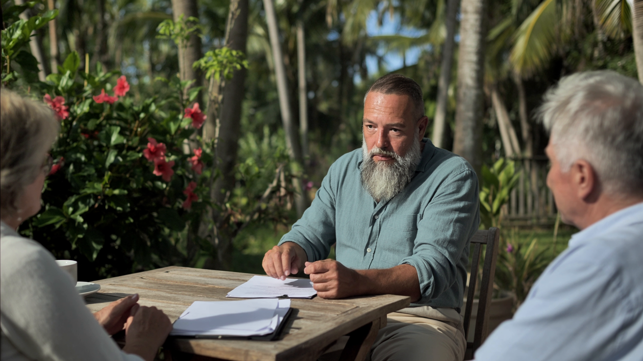 Dave the plumber with happy clients